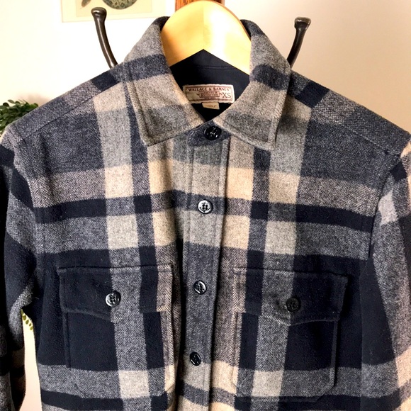 J. Crew Wallace & Barnes Plaid Heavy Work Shirt Jacket Wool Coat XS - Picture 2 of 10